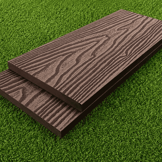 BDD09 3D Embossed Fascia Board (Black & Brown) - 140x25x5400