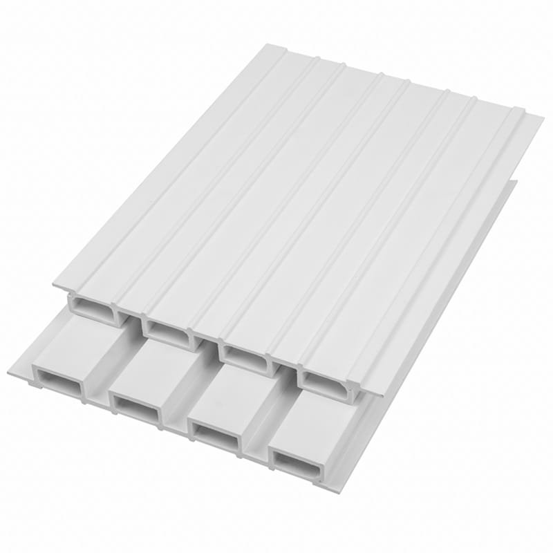 BP08 (Arctic White) Premium Castellated PVC Composite Wall Panel