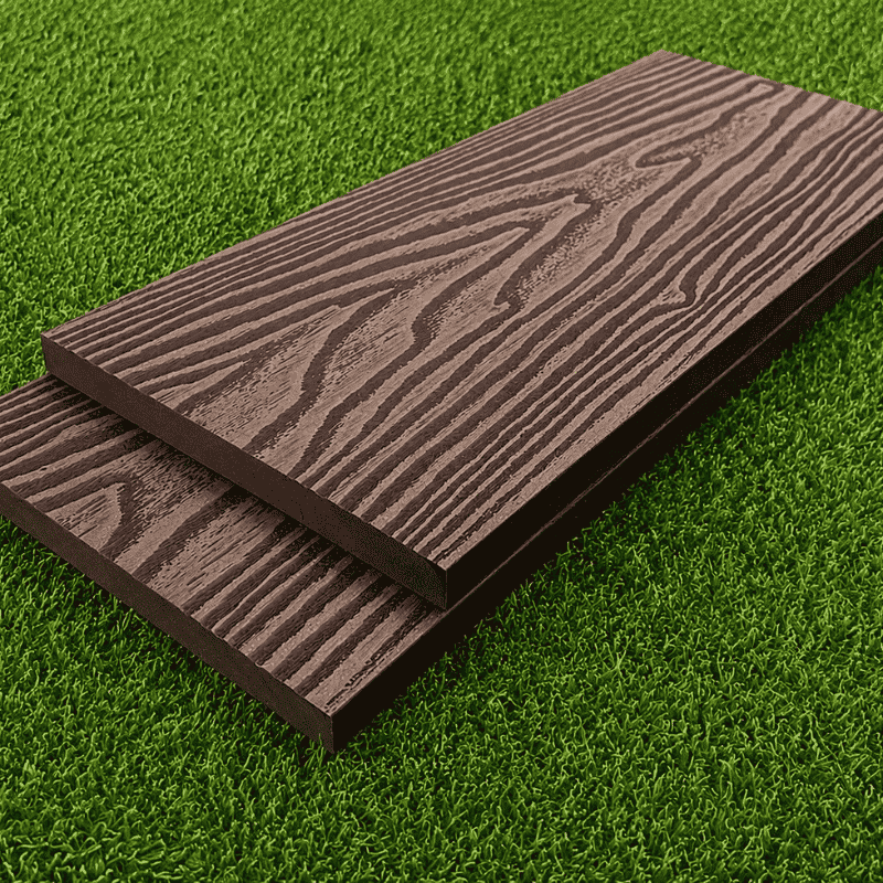 BDD09 3D Embossed Fascia Board (Black & Brown) - 140x25x5400