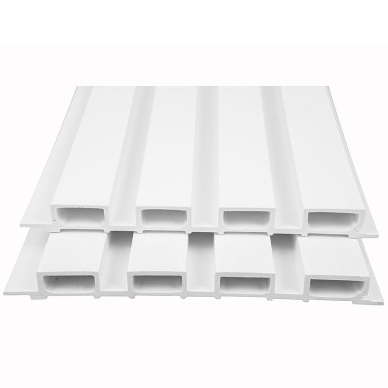 BP08 (Arctic White) Premium Castellated PVC Composite Wall Panel