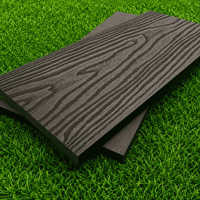 BDD09 3D Embossed Fascia Board (Black & Brown) - 140x25x5400