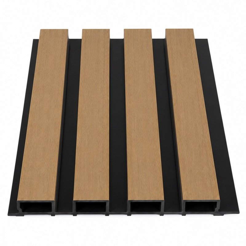 BP06 (Dark Teak ) Premium Castellated PVC Composite Wall Panel