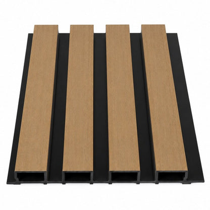 BP06 (Dark Teak ) Premium Castellated PVC Composite Wall Panel