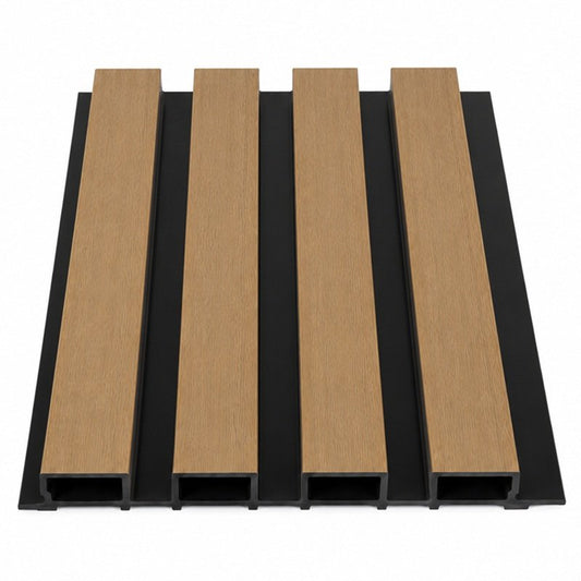 BP06 (Dark Teak ) Premium Castellated PVC Composite Wall Panel