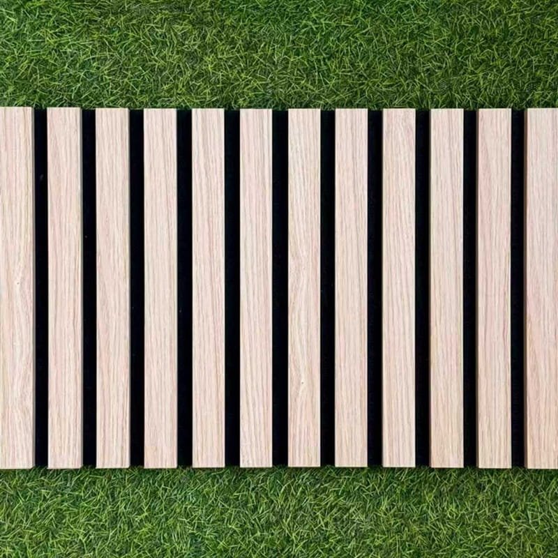BDA04 (White Oak ) SOUND PROOF ACOUSTIC PANEL (3 Side) - 600×21×2900mm