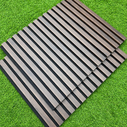 BDA014 (Smoked Walnut) Sound Proof Acoustic Panel (3 Side) - 600x21x2700mm