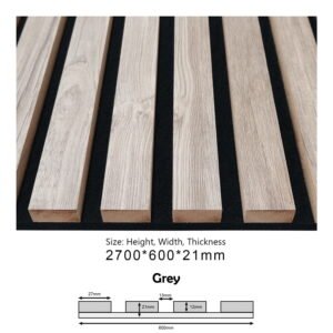 BDA05 (Grey) ACOUSTIC PANEL SOUND PROOF (600x21x2700MM)
