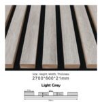 BDA07 (Light Grey) ACOUSTIC PANEL SOUND PROOF (600x21x2700MM)