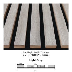 BDA07 (Light Grey) ACOUSTIC PANEL SOUND PROOF (600x21x2700MM)