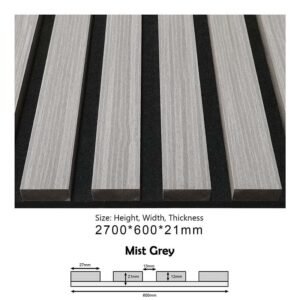 BDA09 (Mist Grey) ACOUSTIC PANEL SOUND PROOF (600x21x2700MM)
