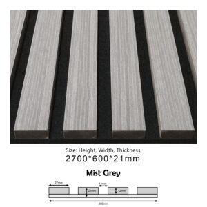 BDA09 (Mist Grey) ACOUSTIC PANEL SOUND PROOF (600x21x2700MM)