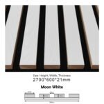 BDA11 (Moon White) ACOUSTIC PANEL SOUND PROOF (600x21x2700MM)