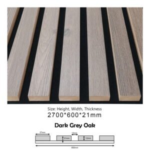 BDA06 (Dark Grey Oak) ACOUSTIC PANEL SOUND PROOF (600x21x2700MM)
