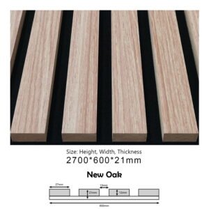 BDA08 (New Oak) ACOUSTIC PANEL SOUND PROOF (600x21x2700MM)