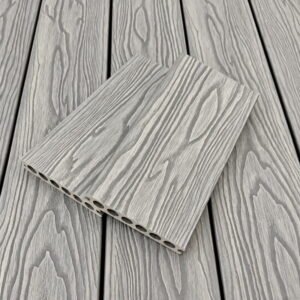 BDD20 3D Embossed Premium Composite Decking (LIGHT GREY) - 140x25x5400