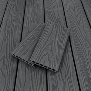 BDD18 3D Embossed Premium Composite Decking (CHARCOAL) - 140x25x5400